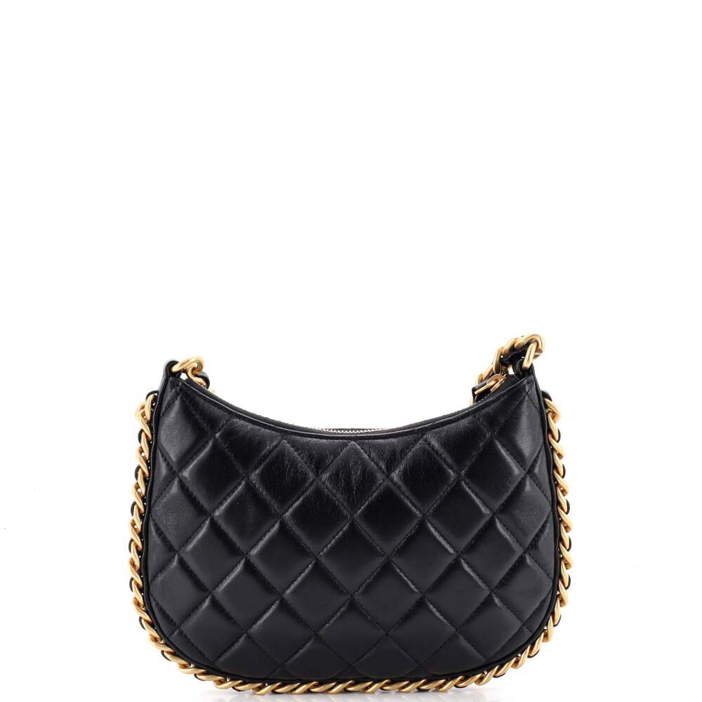 Chanel Cc Chain Around Hobo Quilted #254495C49B - Picture 3 of 6